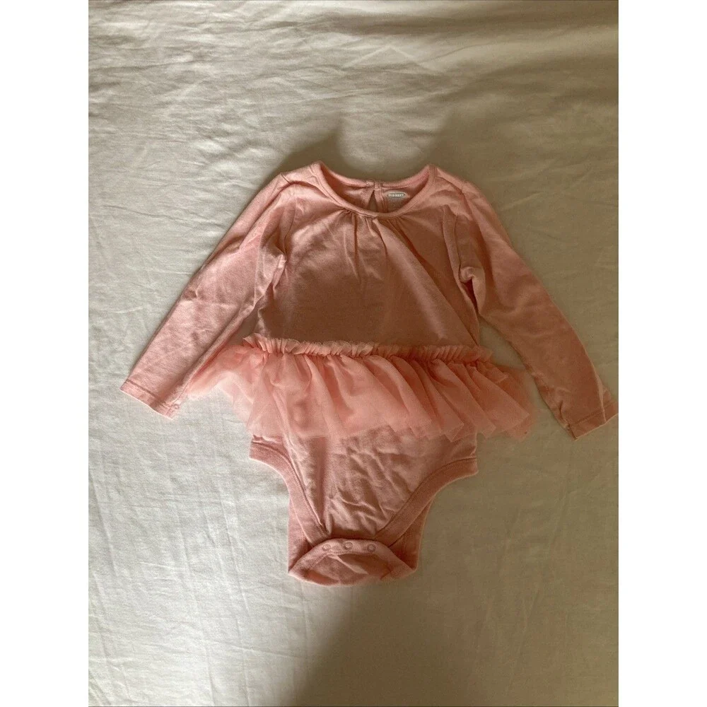 18-24 Months Old Navy baby girl clothes - long sleeve one piece | tutu theme